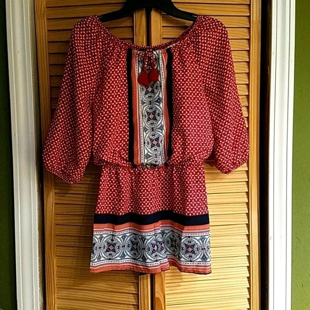My Michelle Girl szM short multicolored romper